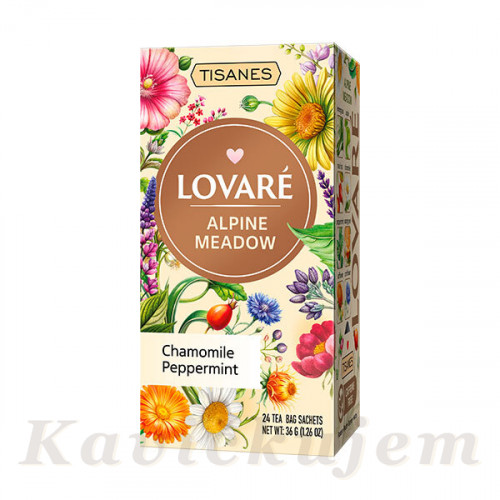Lovare Alpine Meadow bylinkový porc. čaj 24*1,5g